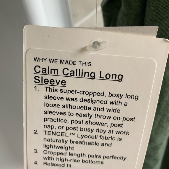 Lululemon Calm Calling Long Sleeve *Wash - Picture 10 of 12